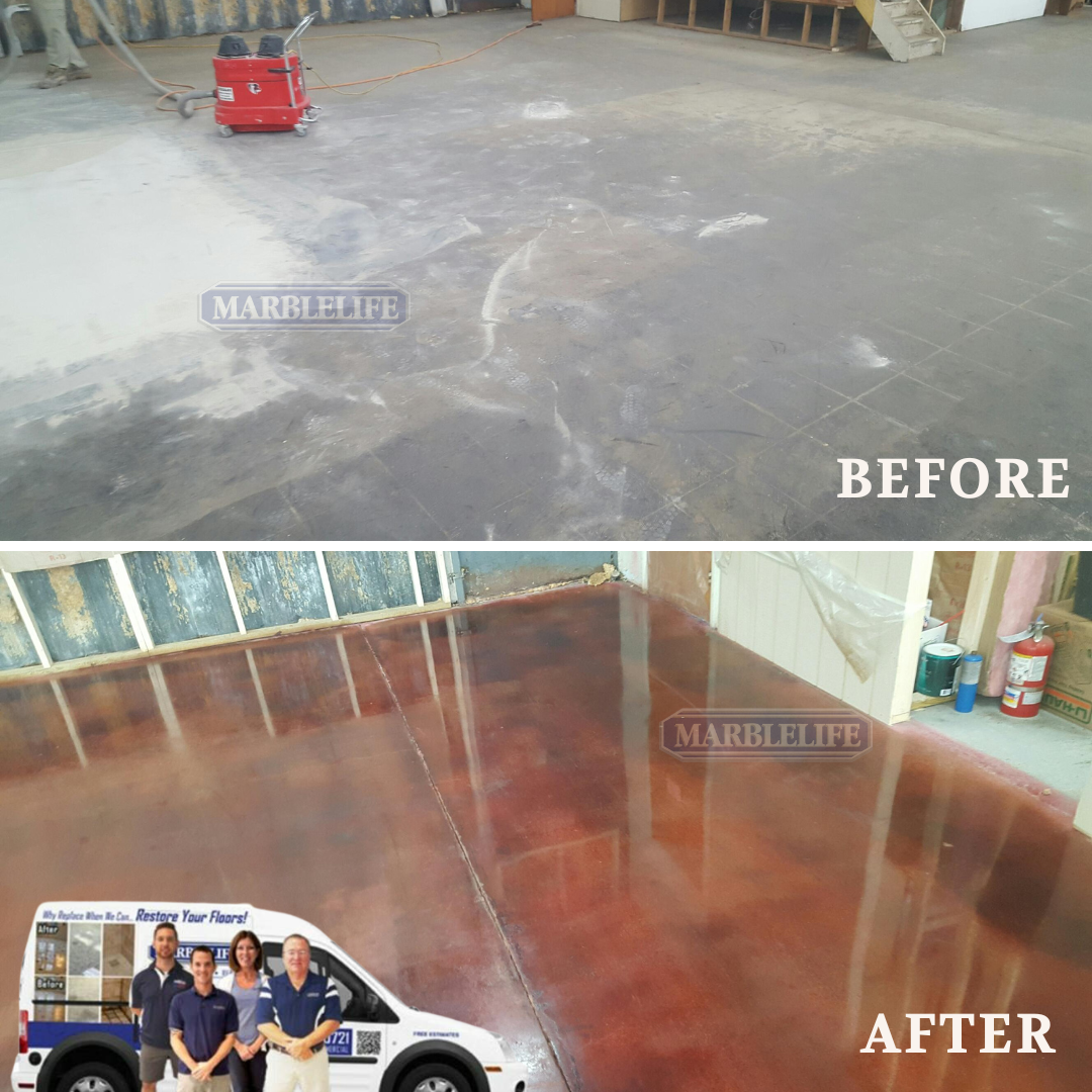 From Dull to Dazzling MARBLELIFE Concrete Polishing