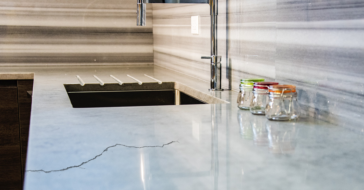 Think Your Cracked Stone Countertop or Floor Is Ruined? Think Again