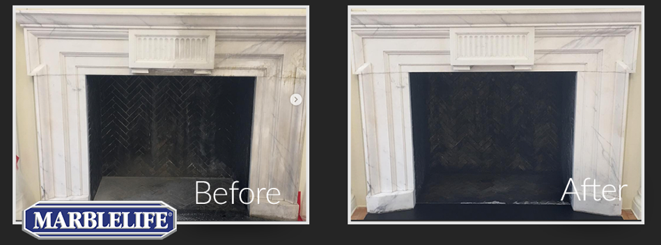 Before and After Fireplace