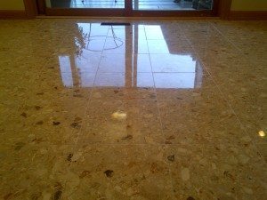 YES, YOU CAN HAVE A SAFE, CLEAN, GLOSSY MARBLE FLOOR.