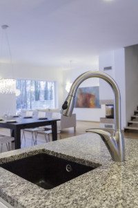 Designers interior - Closeup of tap and faucet