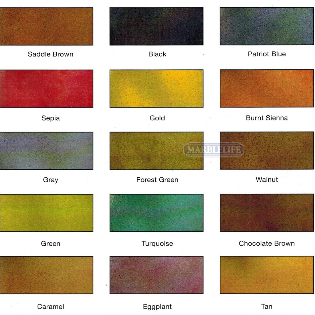 Concrete Stain Color Palette